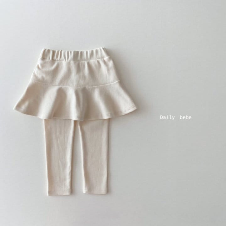 DAILY BEBE - Korean Children Fashion - #Kfashion4kids - Mink Skirt Leggings