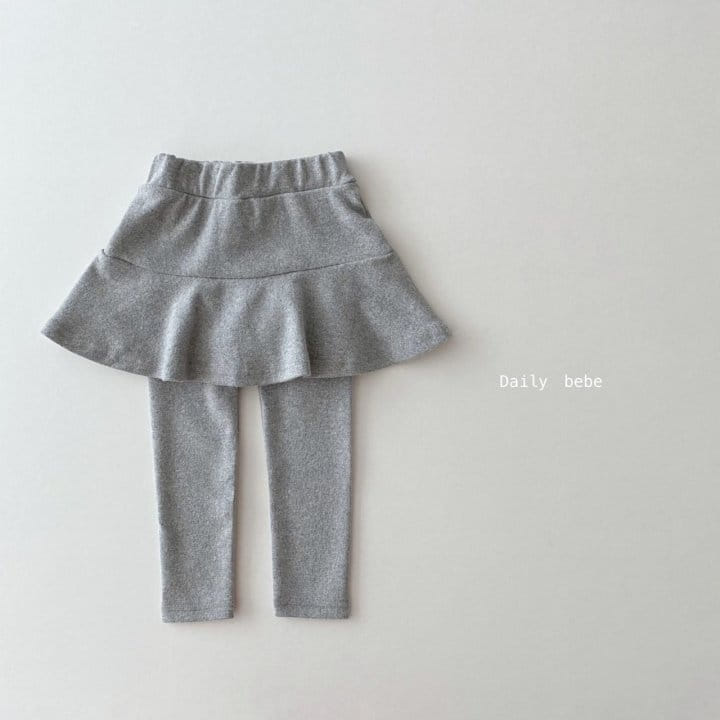 DAILY BEBE - Korean Children Fashion - #Kfashion4kids - Mink Skirt Leggings - 3