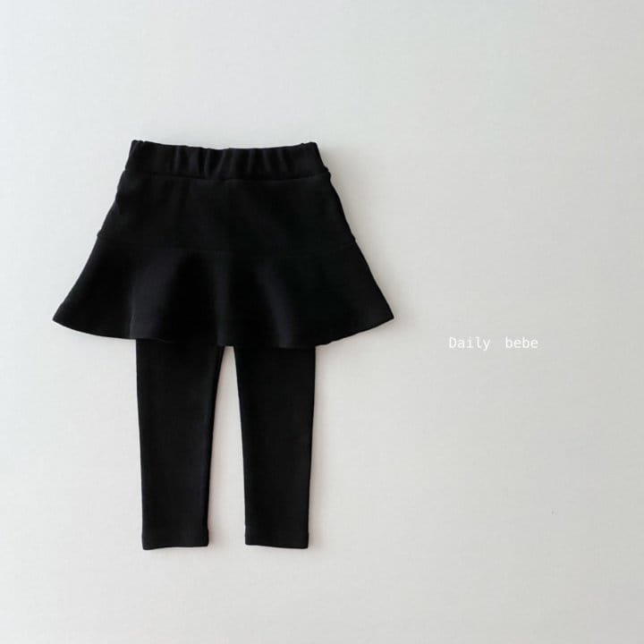 DAILY BEBE - Korean Children Fashion - #Kfashion4kids - Mink Skirt Leggings - 4