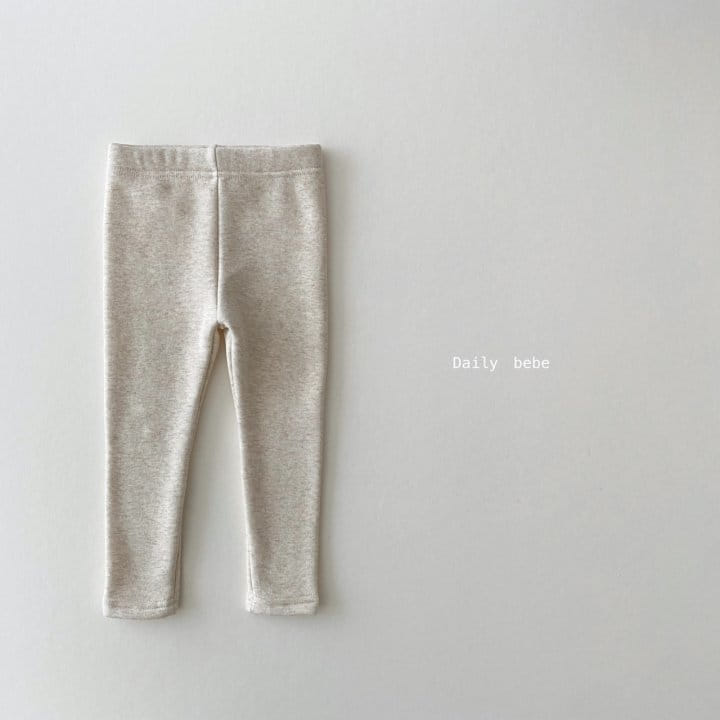 DAILY BEBE - Korean Children Fashion - #Kfashion4kids - Mink Basic Leggings - 2