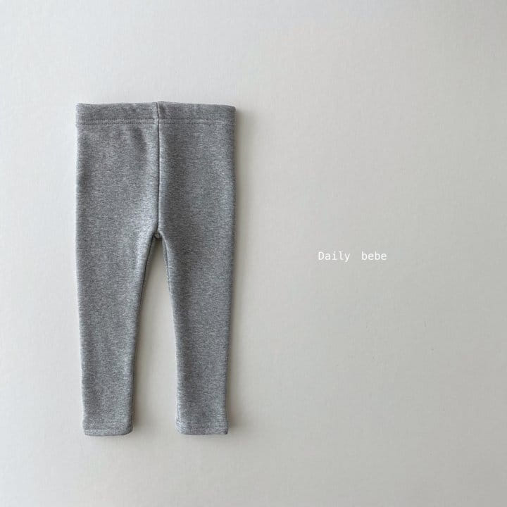 DAILY BEBE - Korean Children Fashion - #Kfashion4kids - Mink Basic Leggings - 3