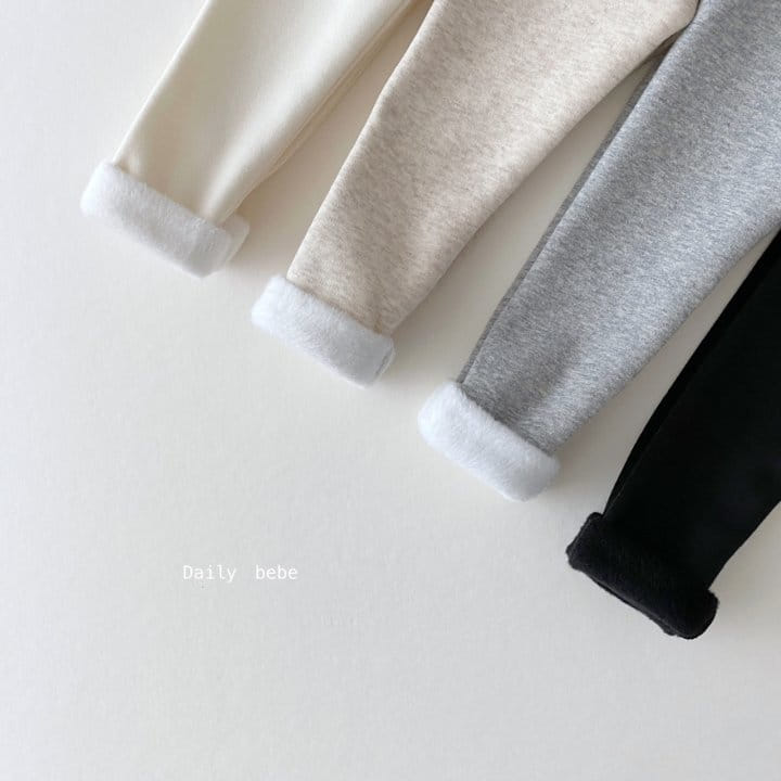 DAILY BEBE - Korean Children Fashion - #Kfashion4kids - Mink Basic Leggings - 5