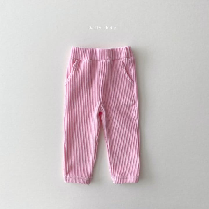 DAILY BEBE - Korean Children Fashion - #Kfashion4kids - Veloure Jogger Pants