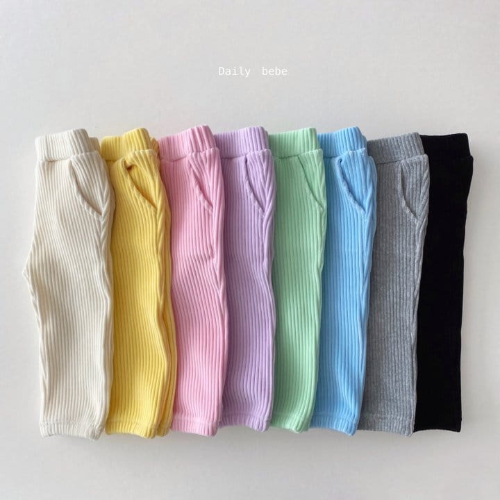 DAILY BEBE - Korean Children Fashion - #Kfashion4kids - Veloure Jogger Pants - 12