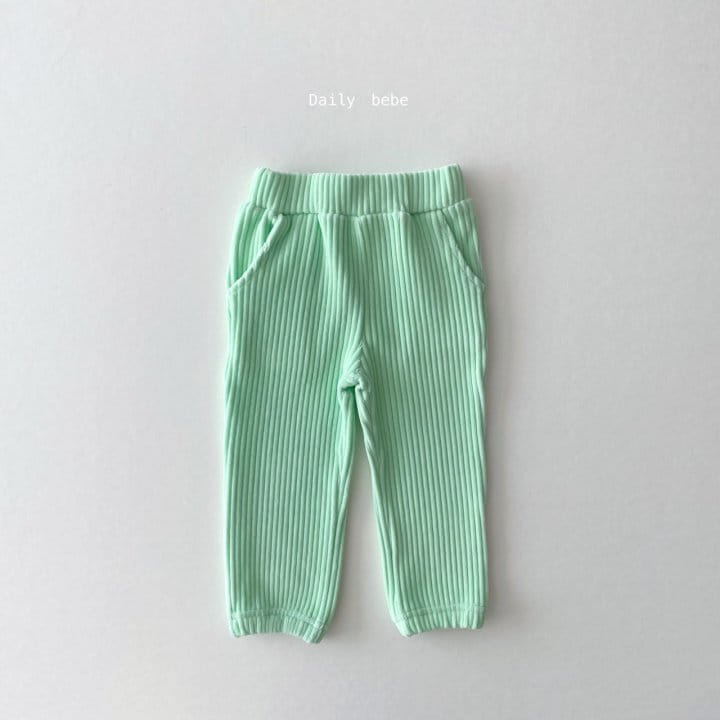DAILY BEBE - Korean Children Fashion - #Kfashion4kids - Veloure Jogger Pants - 2