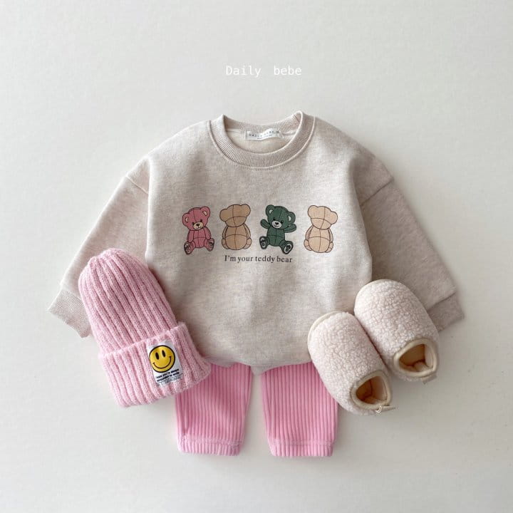 DAILY BEBE - Korean Children Fashion - #Kfashion4kids - Veloure Jogger Pants - 6