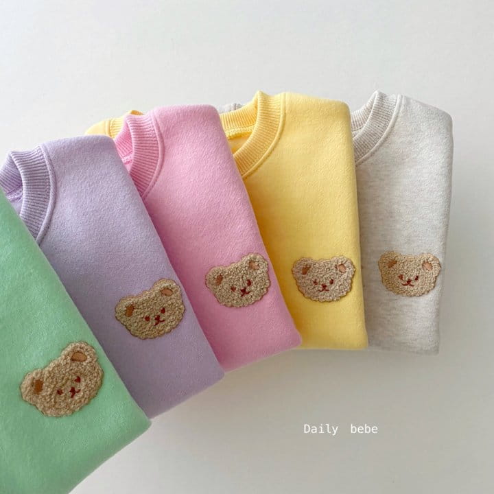 DAILY BEBE - Korean Children Fashion - #Kfashion4kids - Bboglei Bear Top Bottom Set