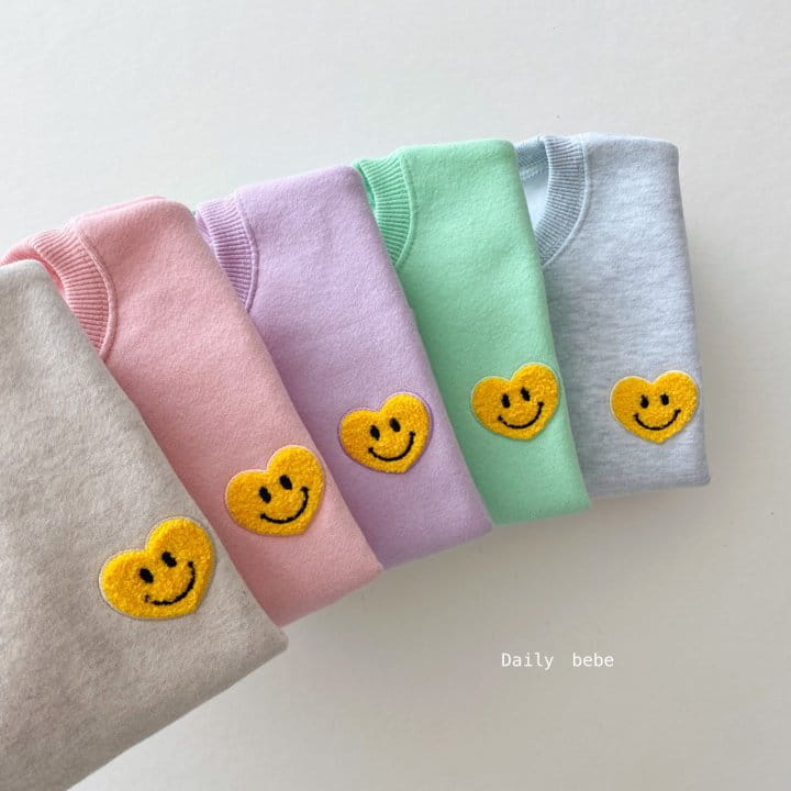 DAILY BEBE - Korean Children Fashion - #Kfashion4kids - Hear Smile Top Bottom Set