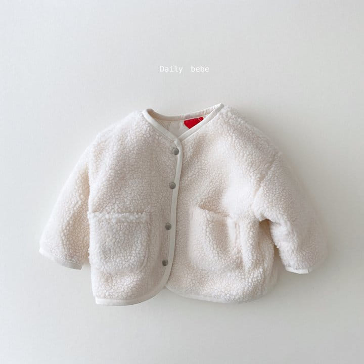 DAILY BEBE - Korean Children Fashion - #Kfashion4kids - Reversible Heart Quilting Jumper - 4