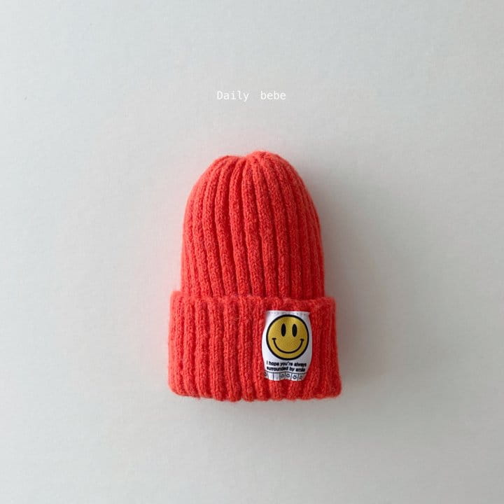 DAILY BEBE - Korean Children Fashion - #Kfashion4kids - Alpaca Smile Beanie