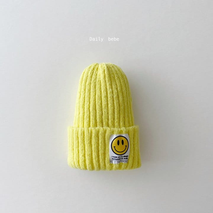 DAILY BEBE - Korean Children Fashion - #Kfashion4kids - Alpaca Smile Beanie - 2