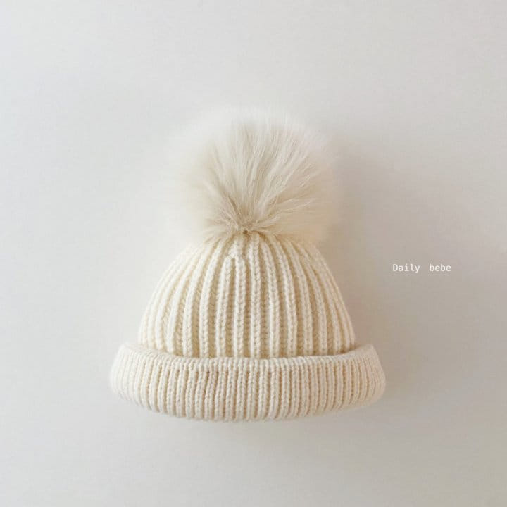 DAILY BEBE - Korean Children Fashion - #Kfashion4kids - Pom Pom Beanie 