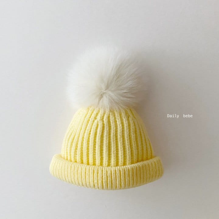 DAILY BEBE - Korean Children Fashion - #Kfashion4kids - Pom Pom Beanie - 2