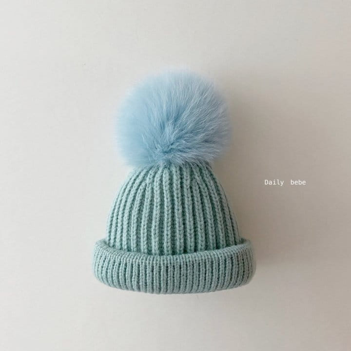 DAILY BEBE - Korean Children Fashion - #Kfashion4kids - Pom Pom Beanie - 4