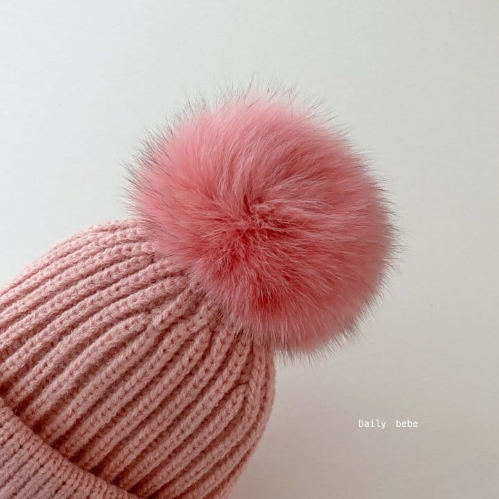DAILY BEBE - Korean Children Fashion - #Kfashion4kids - Pom Pom Beanie - 6