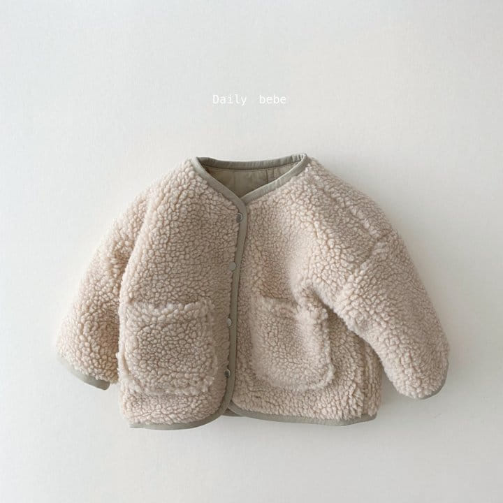 DAILY BEBE - Korean Children Fashion - #Kfashion4kids - Reversible Simple Quilitng Jumper - 2