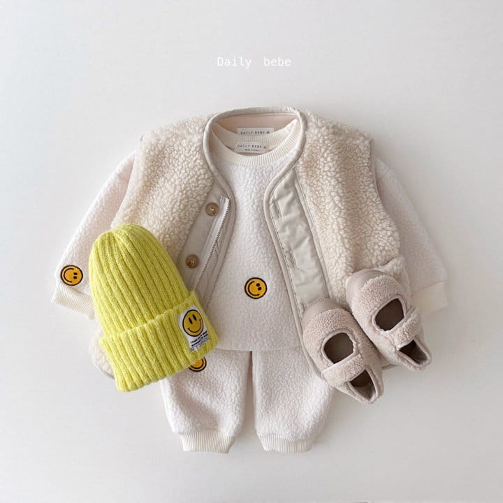 DAILY BEBE - Korean Children Fashion - #Kfashion4kids - Fleece Vest Jacket - 3