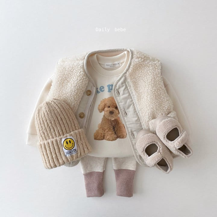 DAILY BEBE - Korean Children Fashion - #Kfashion4kids - Fleece Vest Jacket - 5