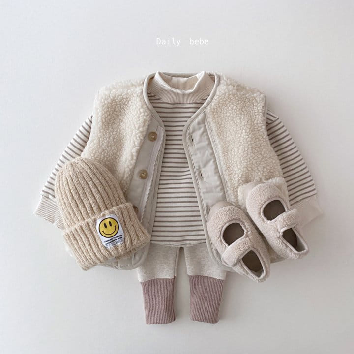 DAILY BEBE - Korean Children Fashion - #Kfashion4kids - Fleece Vest Jacket - 6