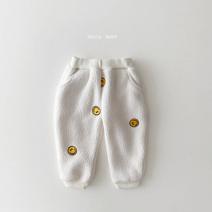DAILY BEBE - Korean Children Fashion - #Kfashion4kids - Embroidery Fleece Top Bottom Set - 3