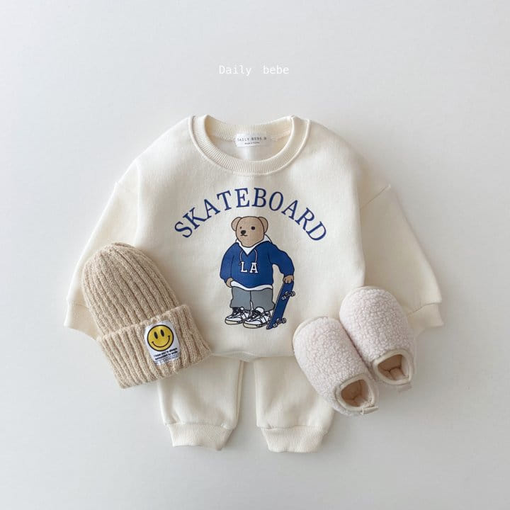 DAILY BEBE - Korean Children Fashion - #Kfashion4kids - Skate Board Top Bottom Set