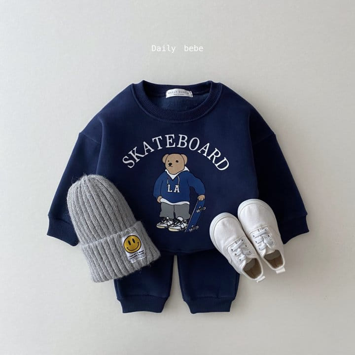 DAILY BEBE - Korean Children Fashion - #Kfashion4kids - Skate Board Top Bottom Set - 5