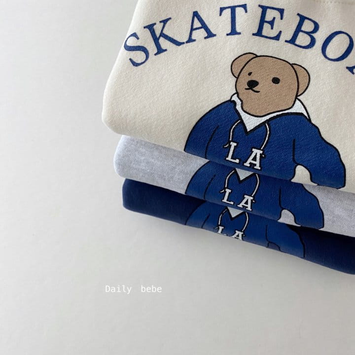 DAILY BEBE - Korean Children Fashion - #Kfashion4kids - Skate Board Top Bottom Set - 6