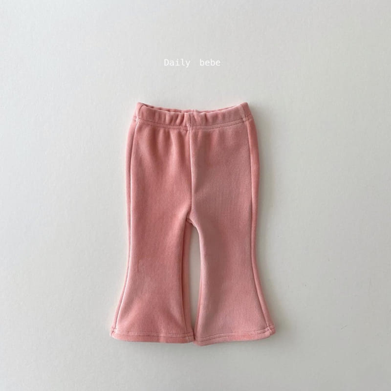 DAILY BEBE - Korean Children Fashion - #Kfashion4kids - Veloure Bootscut Top Bottom Set - 3