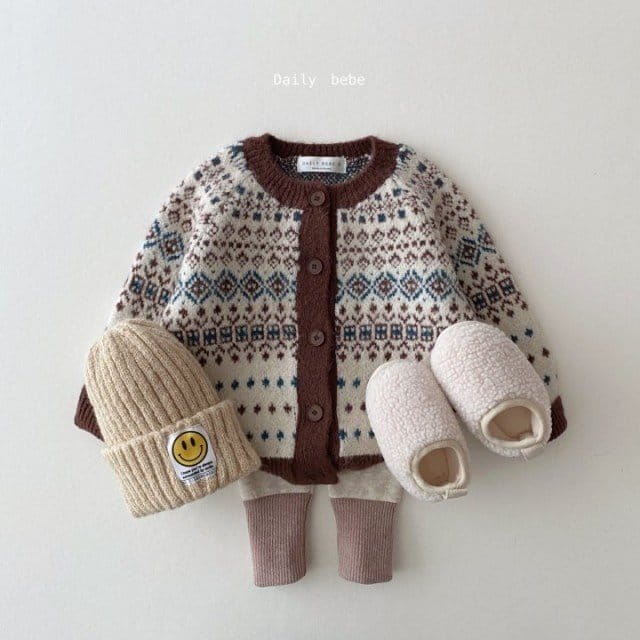DAILY BEBE - Korean Children Fashion - #Kfashion4kids - Vintage Cardigan - 2