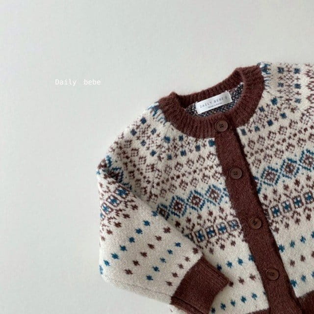 DAILY BEBE - Korean Children Fashion - #Kfashion4kids - Vintage Cardigan - 3