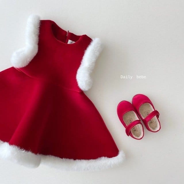 DAILY BEBE - Korean Children Fashion - #Kfashion4kids - Santa Girl One-piece - 2