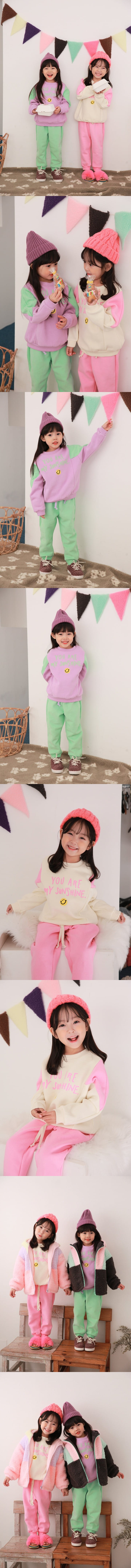DALLA - Korean Children Fashion - #Kfashion4kids - Sunshine Top Bottom Set