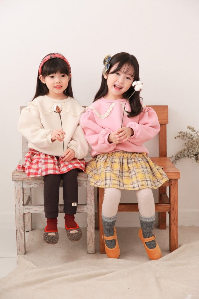 DALLA - Korean Children Fashion - #Kfashion4kids - Signiture Check Skirt