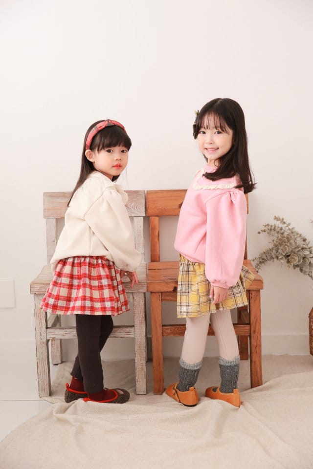 DALLA - Korean Children Fashion - #Kfashion4kids - Signiture Check Skirt - 4