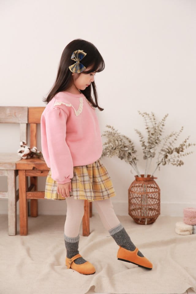 DALLA - Korean Children Fashion - #Kfashion4kids - Signiture Check Skirt - 7