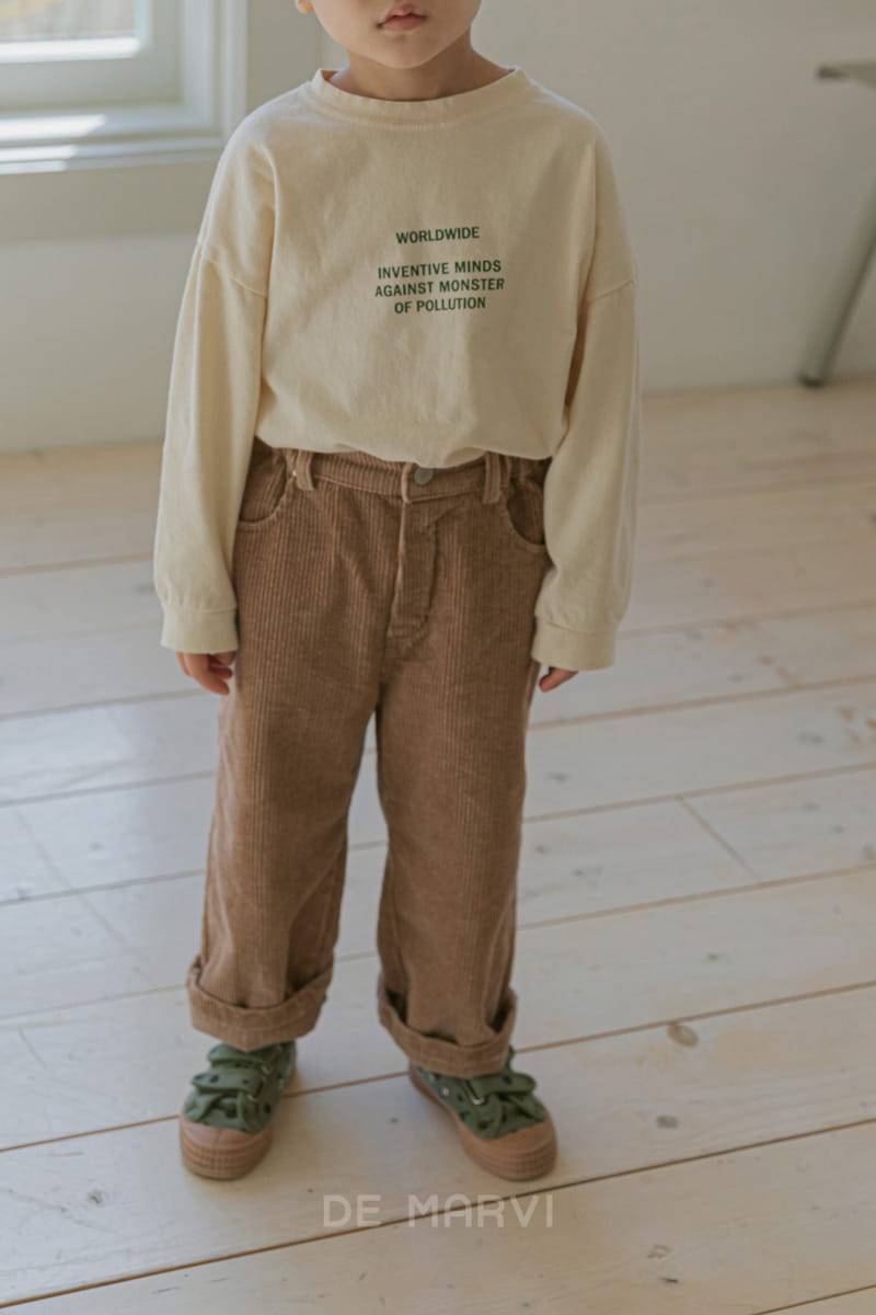 DE MARVI - Korean Children Fashion - #Kfashion4kids - Straight Rib Pants