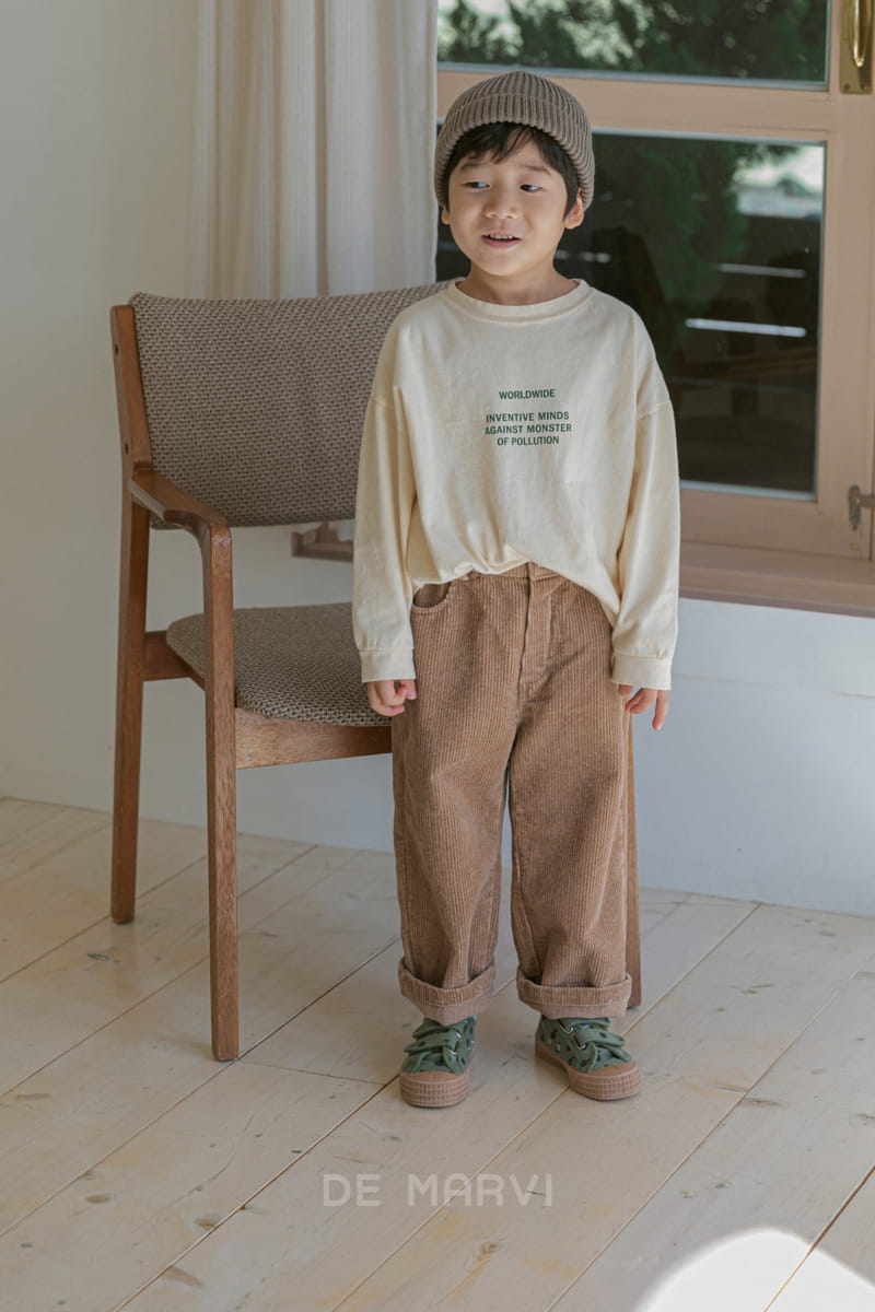 DE MARVI - Korean Children Fashion - #Kfashion4kids - Peach Tee
