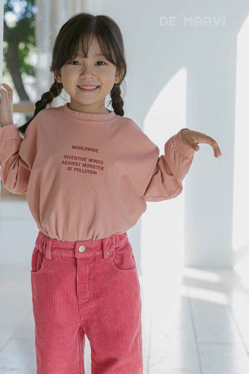 DE MARVI - Korean Children Fashion - #Kfashion4kids - Peach Tee - 3