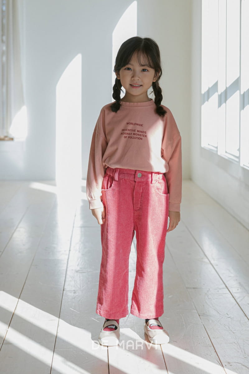 DE MARVI - Korean Children Fashion - #Kfashion4kids - Peach Tee - 6