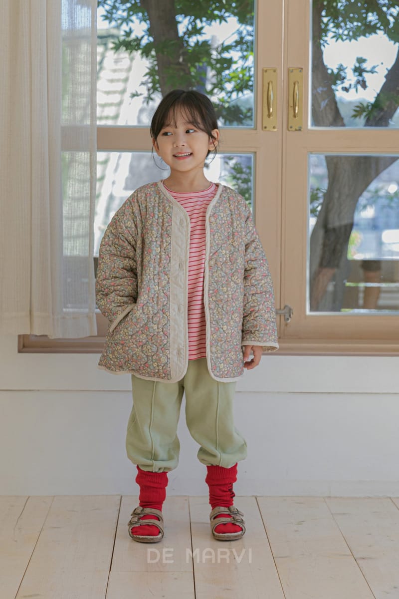 DE MARVI - Korean Children Fashion - #Kfashion4kids - Flower Quilting Jumper