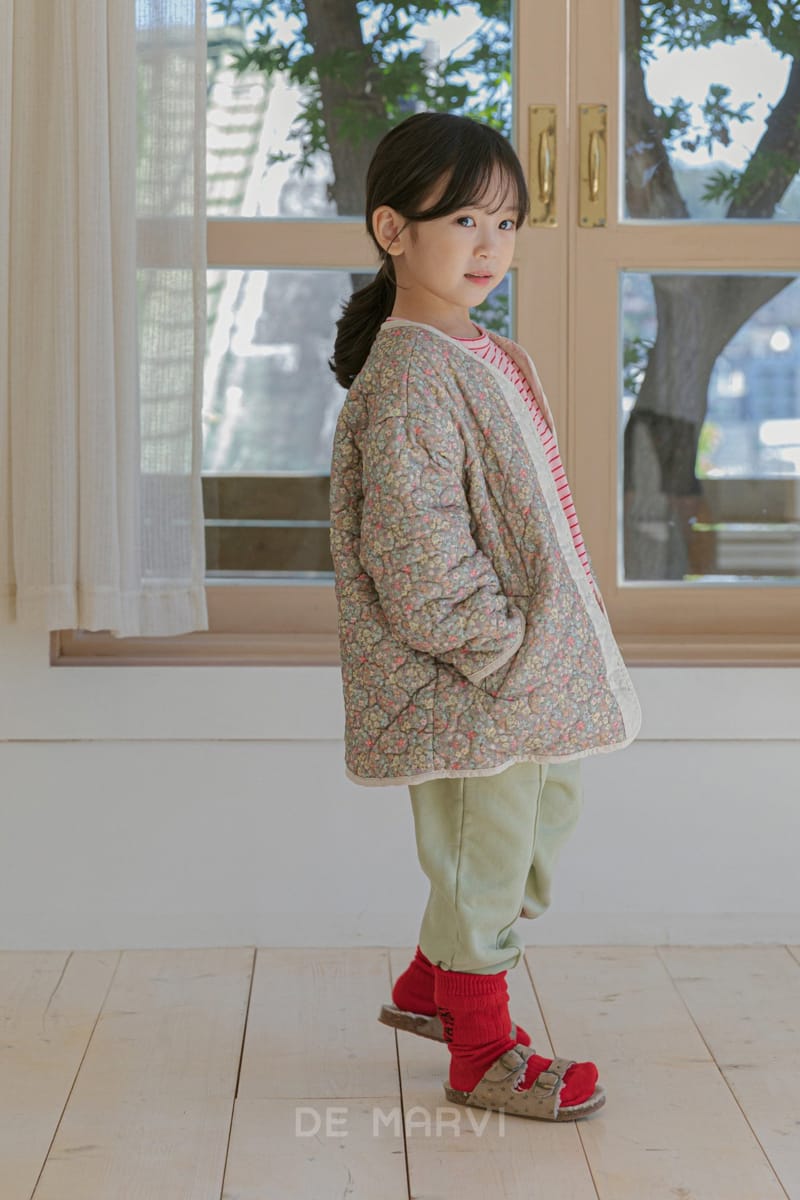DE MARVI - Korean Children Fashion - #Kfashion4kids - Flower Quilting Jumper - 2