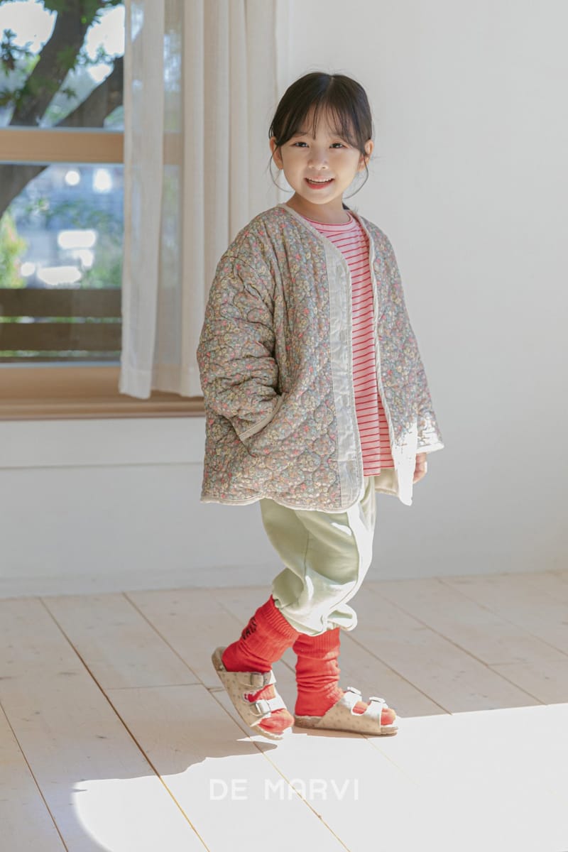 DE MARVI - Korean Children Fashion - #Kfashion4kids - Flower Quilting Jumper - 3