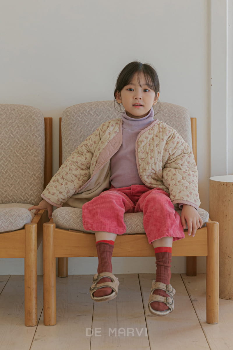 DE MARVI - Korean Children Fashion - #Kfashion4kids - Flower Quilting Jumper - 6