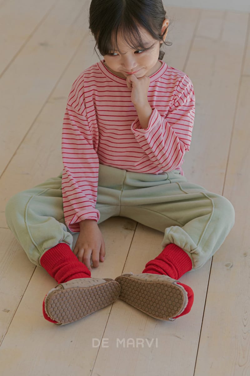 DE MARVI - Korean Children Fashion - #Kfashion4kids - Basic Stripes Tee