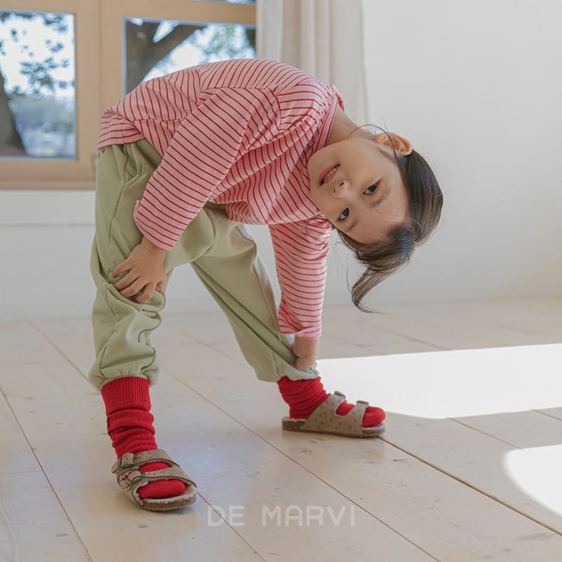 DE MARVI - Korean Children Fashion - #Kfashion4kids - Basic Stripes Tee - 2
