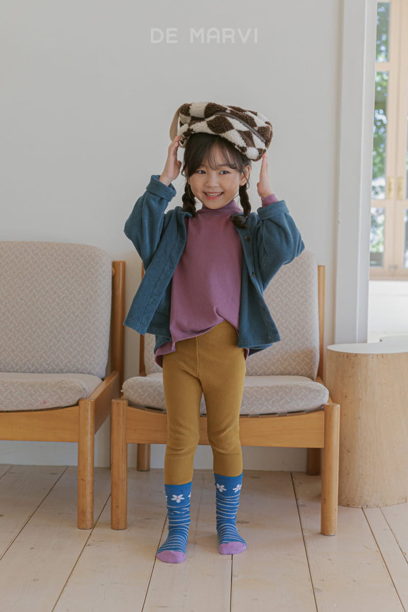 DE MARVI - Korean Children Fashion - #Kfashion4kids - Half Neck Tee - 5