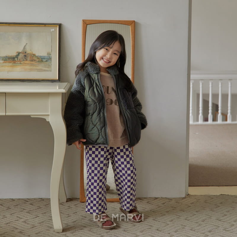 DE MARVI - Korean Children Fashion - #Kfashion4kids - Check Pants - 11