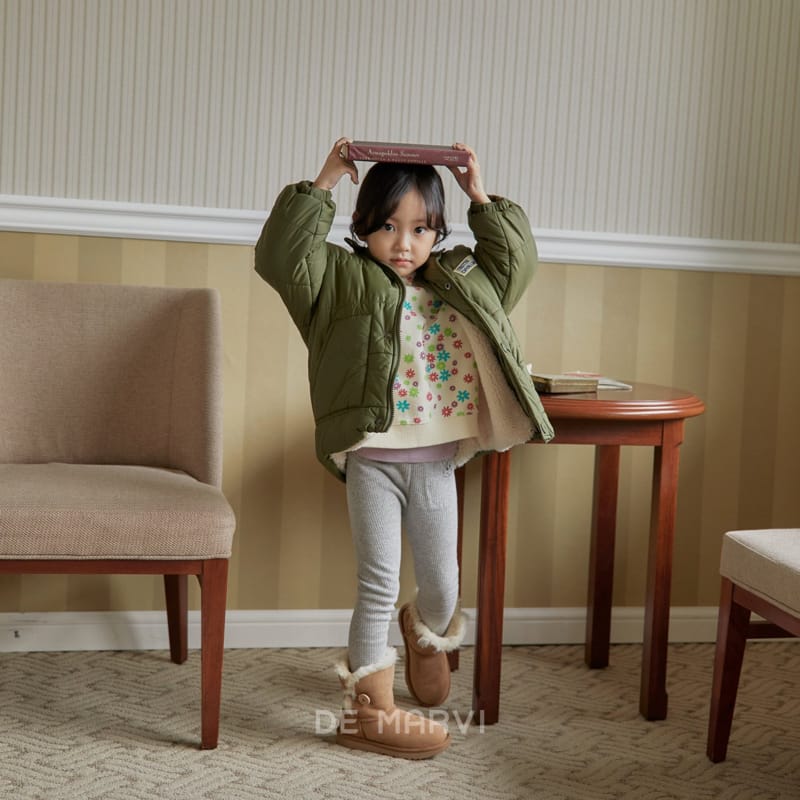 DE MARVI - Korean Children Fashion - #Kfashion4kids - Burnie Fleece Leggings - 10