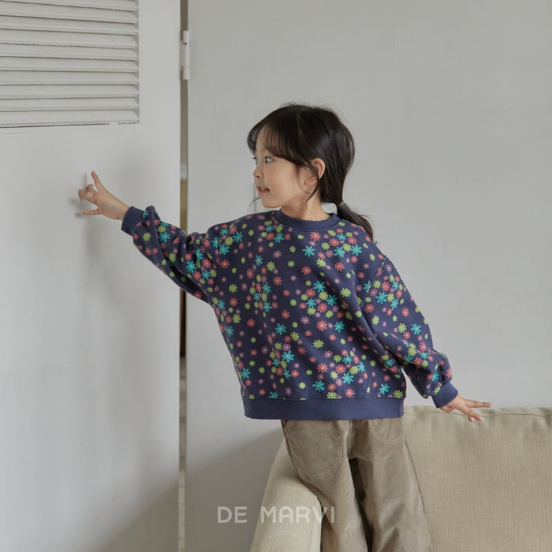 DE MARVI - Korean Children Fashion - #Kfashion4kids - Flower Sweatshirt - 2
