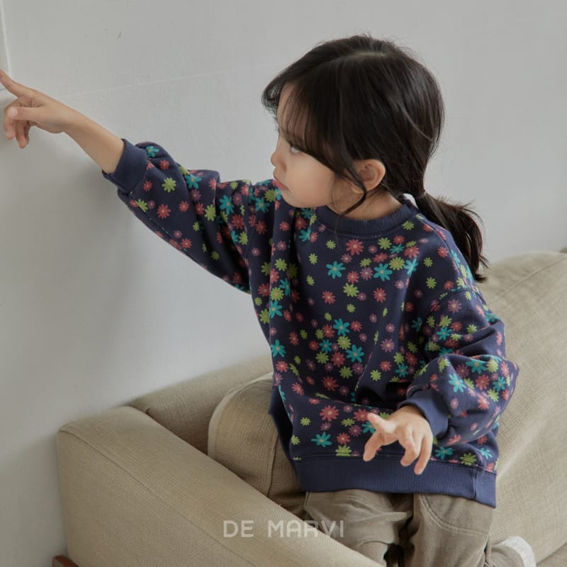 DE MARVI - Korean Children Fashion - #Kfashion4kids - Flower Sweatshirt - 3
